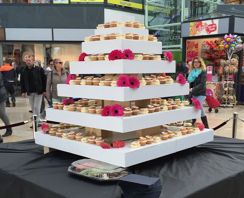 grote etagere event voor winkelcentra