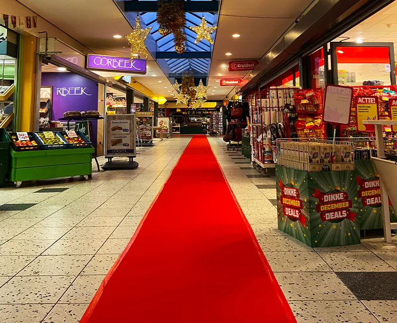 Rode loper actie voor winkelcentra