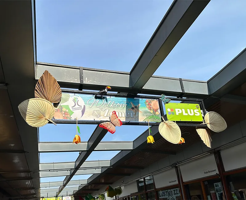 winkelcentrum decoratie event voor winkelcentra